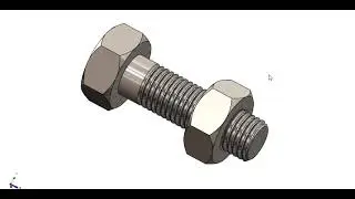 solid modeling nut and bolt