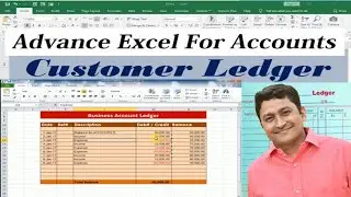 ledger book kaise maintain kare excel me | excel sheet me ledger adjustments kaise kare | Excelsheet