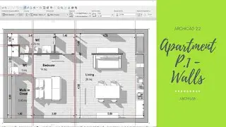 Archicad 22 | Apartment P.1 - Walls 📐