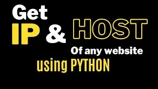Get the IP address of any Website using Python