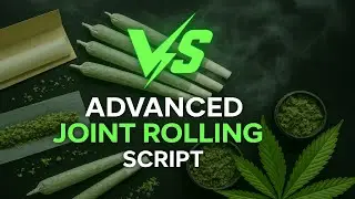 🌿 FiveM Joint/Weed Rolling Script [ESX/QB/QBox] with Realistic minigame | Volt Scripts