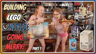 Building the Brand New LEGO One Piece Going Merry + Opening OP 25th Collection Booster Packs! Part 1