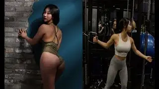 Amazing MUSCLE GIRL ♥ Beautiful Workout Girl in the Korean
