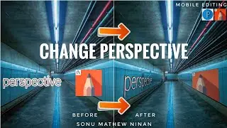 Change Perspective Of Image and Text Using Autodesk Sketchbook and PixelLab 2021 Mobile Tutorial