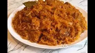 Очень вкусная ТУШЕНАЯ КАПУСТА  со свиными ребрами. Вкусно и бюджетно...