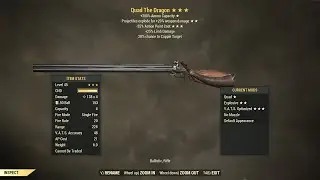 Fallout 76: Quad Explosive The Dragon.