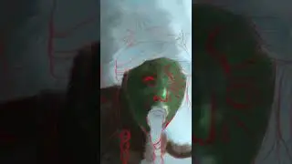 4 hours of painting in 10 sec #shorts