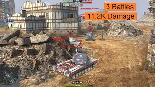 World of Tanks Blitz || T 34  (1776) || 3battles 11.2k damage  #wordoftanksblitz  #t34  #t34tank