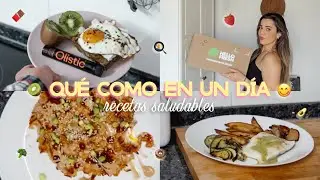 LO QUE COMO EN UN DÍA 😋🍽️ recetas saludables y fáciles | Museecoco