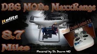DJI Phantom 4 FIRST 8.7 mile run with Ghetto Cruise Control 3.0 & ITELITE MaxxRange