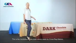 How to Set up the Custom Table Cover-Trade Show Tablecloth-Custom Printed Table Throw?