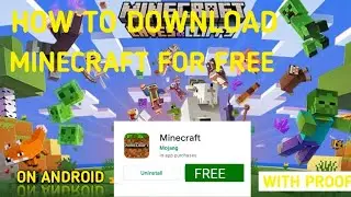 HOW TO DOWNLOAD MINECRAFT  IN ANDROID FOR FREE | WITH PROOF |