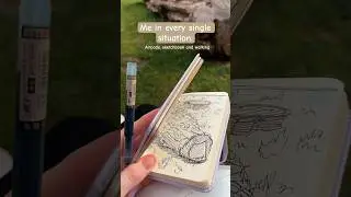 ✨sketching walk #outdoor #drawing #pen #painting #art #artist #artostlife #lifestyle #vlog #sketch