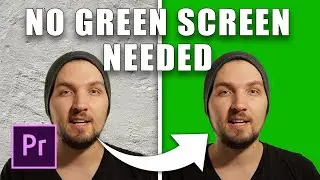 DIY GREEN SCREEN in basement - simple green screen technique in PREMIERE PRO