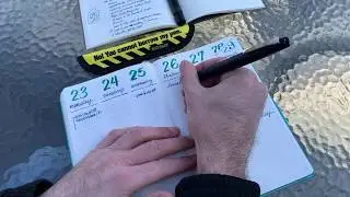 Writing from home #1 - laying out a weekly Bullet Journal spread