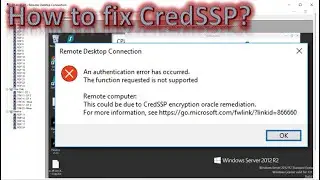 Cara Fix CredSSP Encryption Oracle Remediation Error