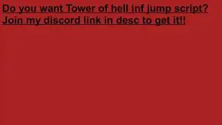 Tower of hell inf jump new script