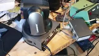 PTZ control with remote RS422 over ethernet/fiber
