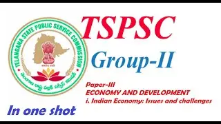 TSPSC Group 2 (Paper 3-Indian economy) | TSPSC Group 3 Economy