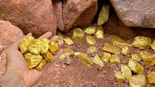 Wow! Finding and digging treasure gold used the detector to search