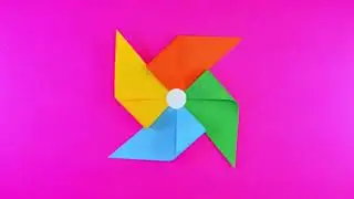stop motion pinwheel on pink background　キッズオンエア