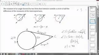 Circles Angle Measures and Segment Lengths