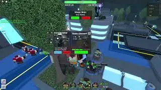 Roblox - TDS - Cyber City map - Fallen mode Triumph