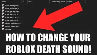 How to change your roblox death sound back to oof!