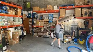 Cleaning How To; Live in My Warehouse Today, Cleaning Some rugs!