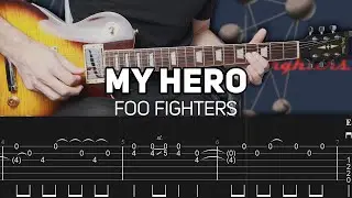 Foo Fighters - My Hero (Guitar lesson with TAB)