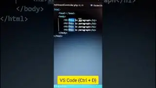 Master VS Code with Ctrl + D Shortcut ⌨️