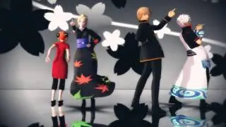 【MMD銀魂】 - ポーカーフェイス (Poker Face)-【Gintsuku X Okikagu 】