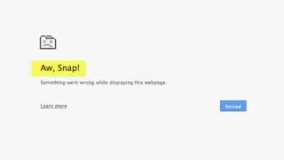 how to fix google chrome Aw snap! crash error