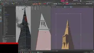 Alchemists home. 3D poly modeling. Maya. part 07