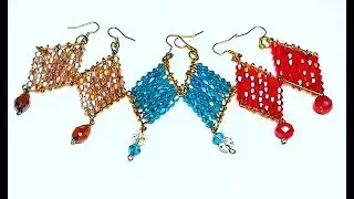 Easy DIY Earrings With Eye Pins And Crystals - How To Make Earrings Witg Eye Pins