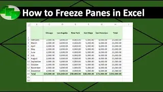 How to Freeze Panes in Excel