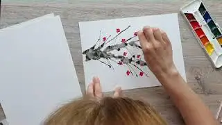 Рисуем кляксами.  Стеба И.А.