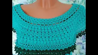 ROUND CROCHET YOKE🔥 EASY. SIMPLE and BEAUTIFUL!