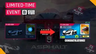 Asphalt 9 Unlocking & Maxing APEX AP-0 ⭐⭐⭐⭐⭐ | Car Hunt Grind