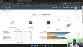 Tableau Project - IPL Cricket Matches Dashboard Part 2
