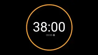 38 Minute Countdown Timer with Alarm / iPhone Timer Style