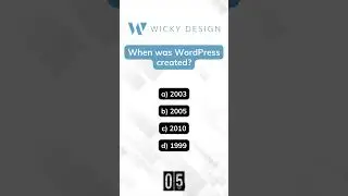 When was WordPress Created? 
