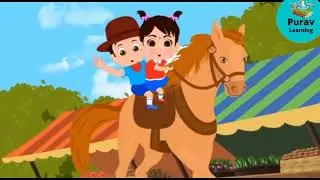 Lakdi ki Kathi - kids song | लकड़ी की काठी काठी पे घोड़ा  - kids rhymes | Famous rhymes for kids