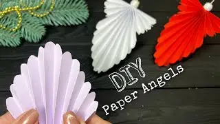 EASY Paper Angel Christmas craft Ангел из бумаги своими руками