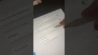 how to TURN ON the SCRIBBLE feature in the iPad