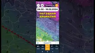 Погодная ТЕМПЕРАТУРНАЯ аномалия 04.02 - 18.02.2024