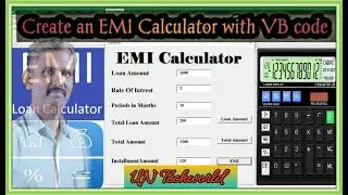 How to Make EMI Calculator in Excel with VBA Code | Loan EMI calculator using excel with VBA