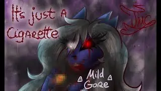 [⚠mild gore] It's just a cigarette [Ft. Kitty] - Speedpaint By Tiger MC