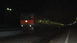тэп70 0125 на витебском вокзале с поездом спб сухум