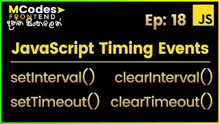 JavaScript timing events setInterval(), clearInterval(), setTimeout(), clearTimeout() (in Sinhala)